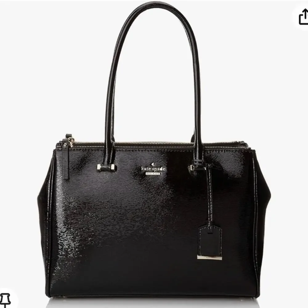 Kate Spade RARE Cedar Street Reena Shoulder Patent Leather Black handbag